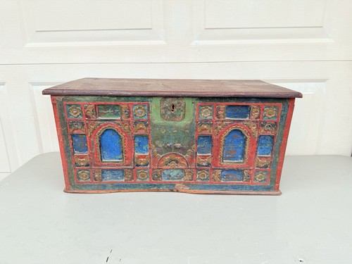 Antique wooden hand painted - wooden, hand-painted