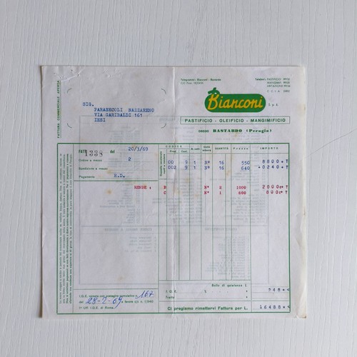 1969 bianconi spa pastificio - bianconi,