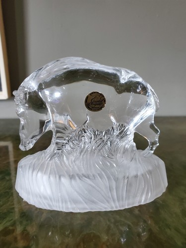 Statuina cinghiale cristal - statuina,