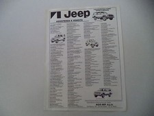 advertising Pubblicità 1985 JEEP CHEROKEE CHIEF/LAREDO/CJ7 CJ 7 LAREDO