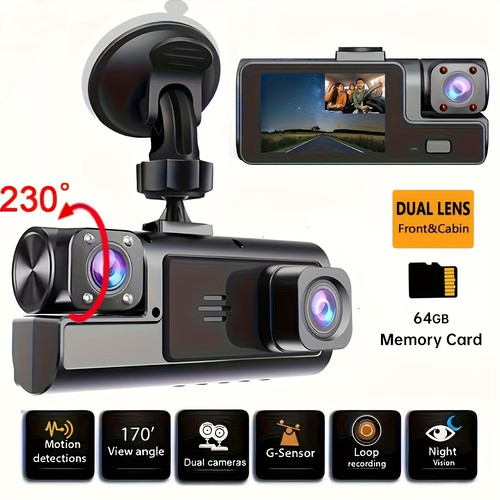 Dash camera 1080p - 1080p, doppia