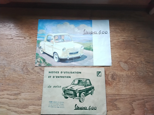 Vespa 400 notice - vespa,