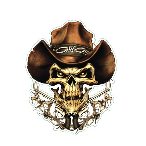 Lethal threat adesivo cowboy - adesivo,