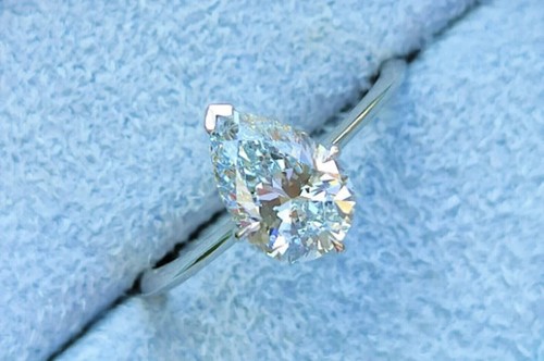Anello donna solitario - 2, ct