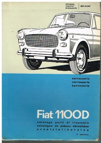 Catalogo ricambi fiat - fiat, 1100d