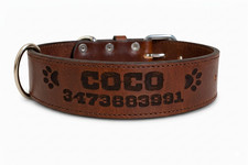 COLLARE IN CUOIO PER CANE