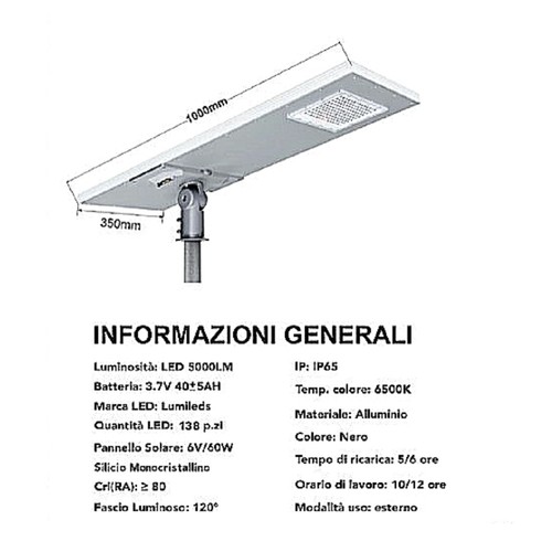 Lampione faro led 500w - lampione,
