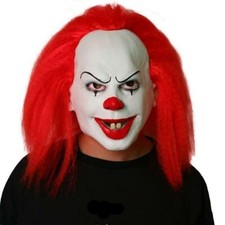 IT Horror Clown Mask Red Hair