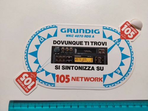 Adesivo radio 105 network - 105,