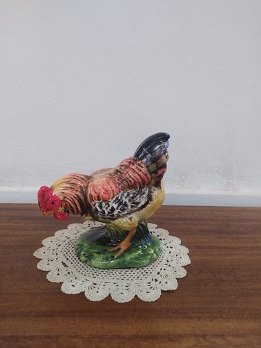 Gallina ceramica dipinta - gallina,