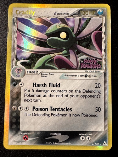 Carta pokemon cradily - pokemon, ex