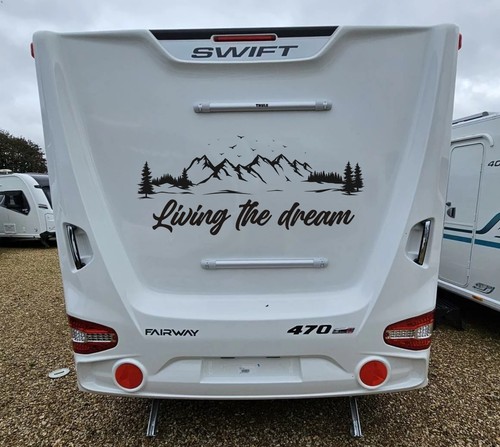 Adesivo living the dream - the,