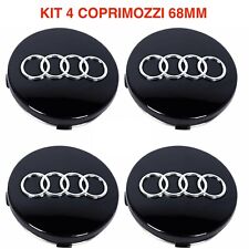 set 4 tappi borchie adatto per audi 68mm coprimozzo cerchi lega a3 a4 a5 a6 q3
