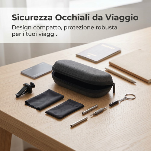Astuccio occhiali con - occhiali,