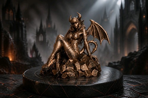 Sassy demon girl figurine - sassy,
