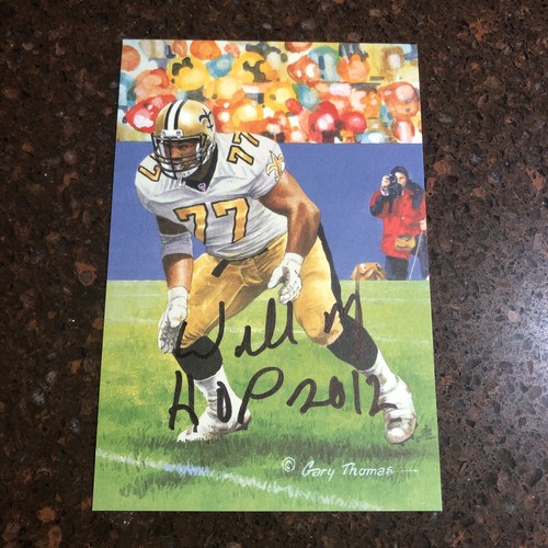 Willie roaf firmato goal line - roaf,