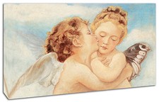 Quadro Moderno Angeli Bacio Abbraccio Arte Arredo Casa Stampa su tela AN1 
