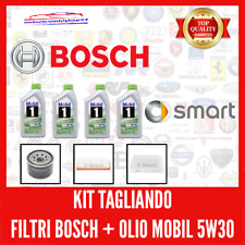 KIT TAGLIANDO SMART 451 Fortwo 1000 1.0COUPE CABRIO 3 FILTRI BOSCH 4L OLIO MOBIL