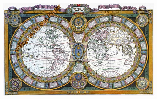 Vecchio poster vintage 1672
