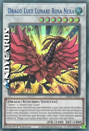 Drago luce lunare rosa nera - rosa,