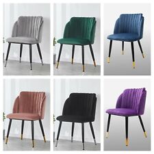 Milano Velluto Smerlate Cromato Punta Cucina Pranzo Accento Sedie Casa Mobili