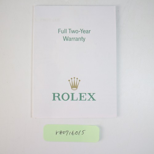Rolex watch paper originale - rolex,