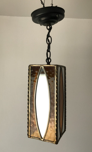 Lampadario vintage mcm vetro - lampadario,