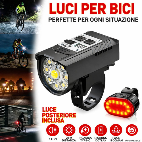 Torcia luce led bici - luce,