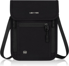 Portadocumenti Da Collo Con Protettive RFID per Uomo E Donna, Borsa a Tracolla D