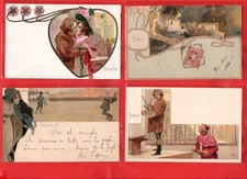 TOSCA -PUCCINI OPERA LIRICA - ILLUSTRATORE METLICOVITZ -LOTTO  DI 6 CARTOLINE FP