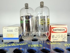 Coppia GE 6LB6 6JC6C NOS strettamente abbinati nuovi con scatola testati come tubo NOS