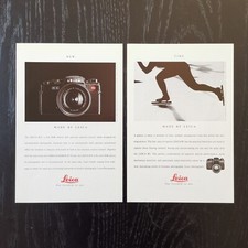 1990 2x Leica R5 R-E - Original AD Pubblicità Vintage
