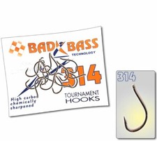 AMI D APESCA BAD BASS 314 CON OCCHIELLO TOURNAMENT HOOKS MARE SURF CASTING JAPAN