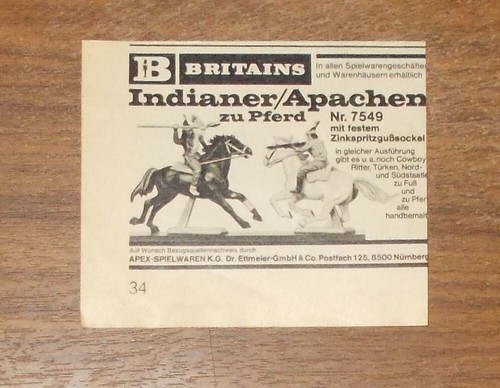 Rara pubblicità britains - pubblicità,