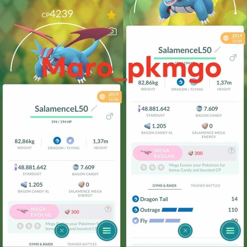 Pokemon salamence v50 moves - salamence,