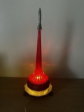 Lampada da tavolo sovietica vintage URSS razzo notturno Vostok programma spaziale sovietico