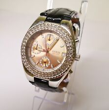 CRONOGRAFO DONNA GUESS  REF. I15056L  ACCIAIO STEEL LUNETTA SWAROSKI  (76)
