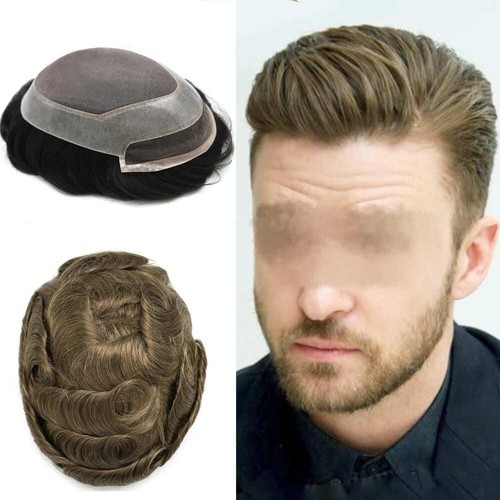 Lace front uomo toupee sistema - front,