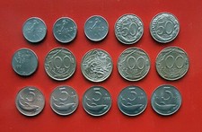 LOTTO DI 15 MONETE FDC DIVERSE DA 5, 50, 100 LIRE COMPRESE TRA IL 1985 E IL 1999