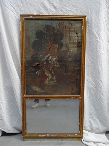 Specchiera legno dorato con