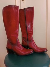  Stivali in pelle rossa Tremp n. 38