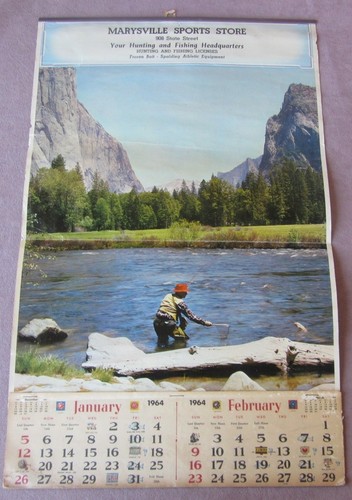 Calendario 1964 marysville - calendario,