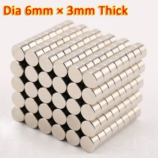 N35 magneti 6x3 mm disco
