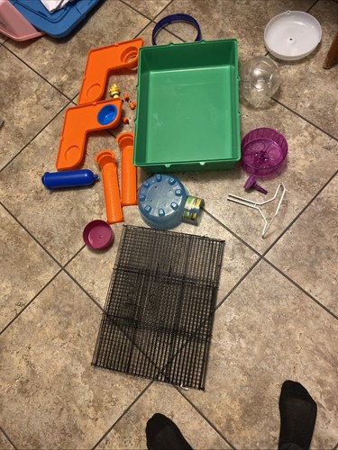 Hamster cage with - items, bought