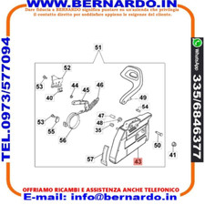 50012018DR MOTOSEGA EFCO 156 162 165HD - COPRICATENA