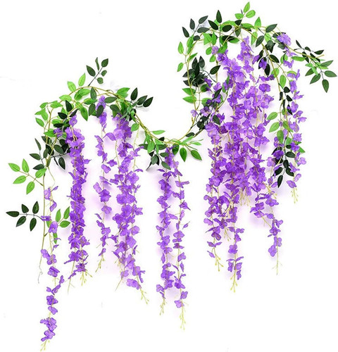 Pezzi glicine fiori finti - pezzi,