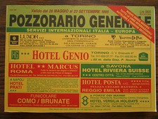 ITALY Train Timetable POZZORARIO Orario dei treni FS 1995 Amtliches Kursbuch