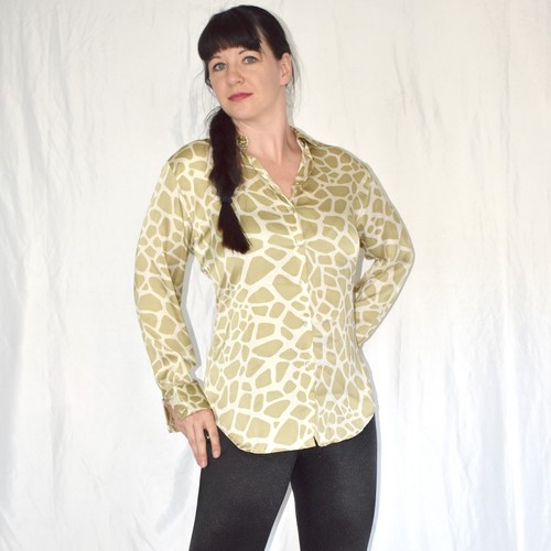 Zara blusa seta lucida - in,