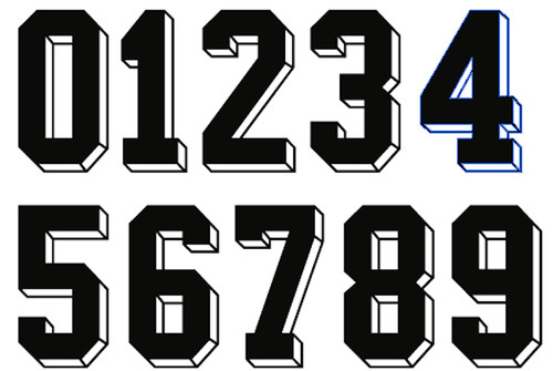 Maglia calcio feltro numeri - calcio,