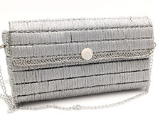 HAND MADE POCHETTE ARGENTATA CON FILO GLITTER